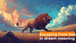 Read more about the article 🦁 Escaping from Lion in Dream Meaning – Symbolism, Psychology & Spiritual Insights For 2025