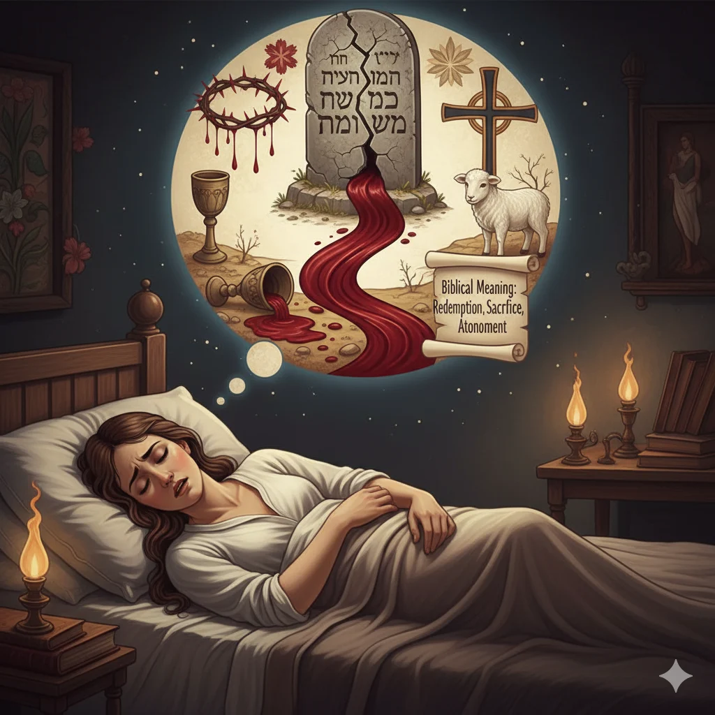 You are currently viewing Seeing Blood in a Dream Biblical Meaning & Symbolism  for 2025